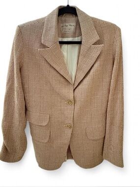 Free People Plaid Blazer